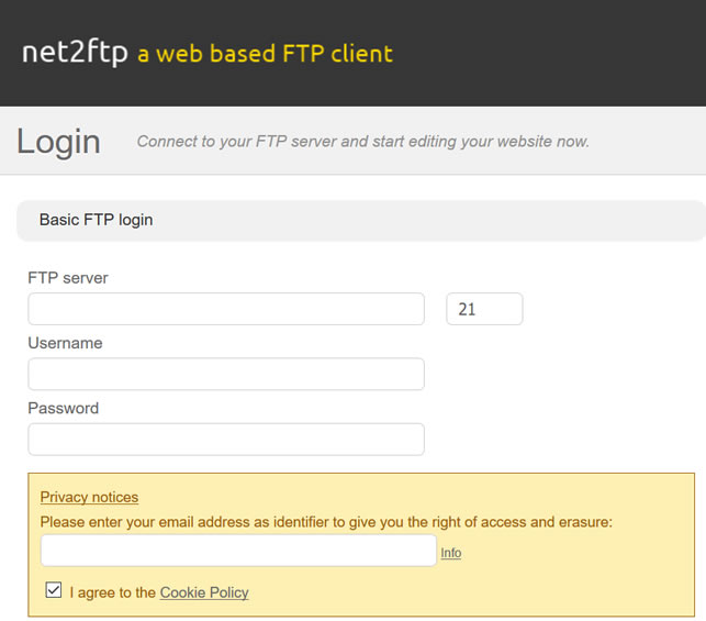 NET2FTP安装在线WEB FTP客户端管理工具