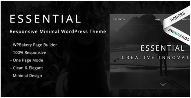 Essential – 限免免费响应式可用作工作室公司网站WordPress主题